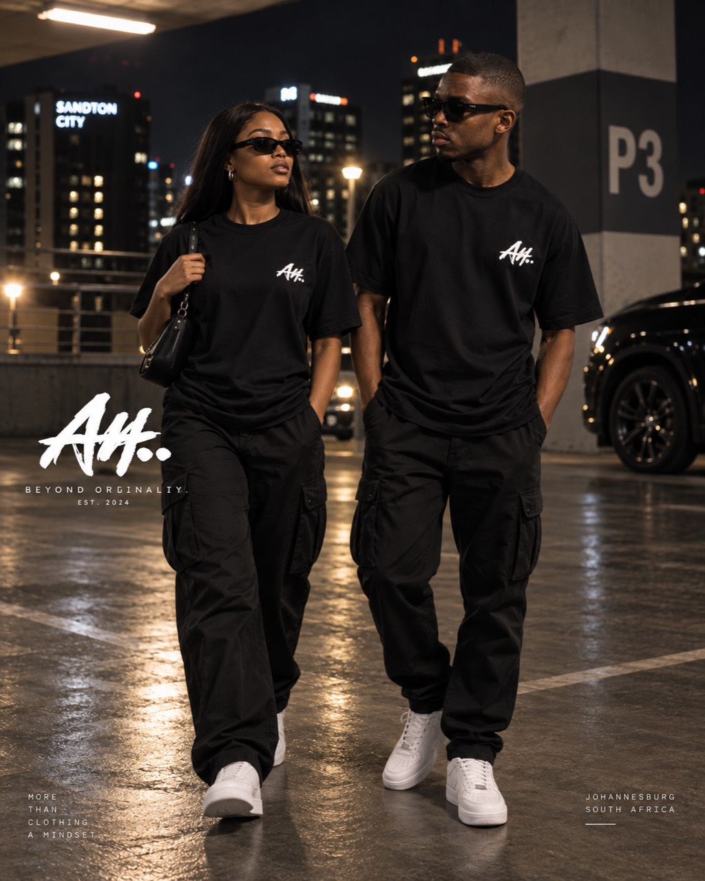 AH black T-shirt campaign in Johannesburg